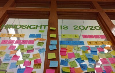 Post-It Notes at the Ross Pendergraft Library