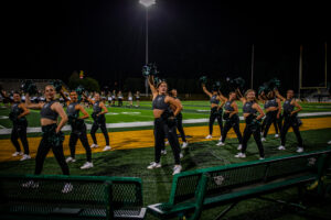 The ATU Cheer team performing