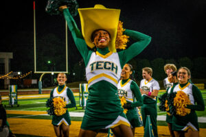 The ATU Cheer team performing